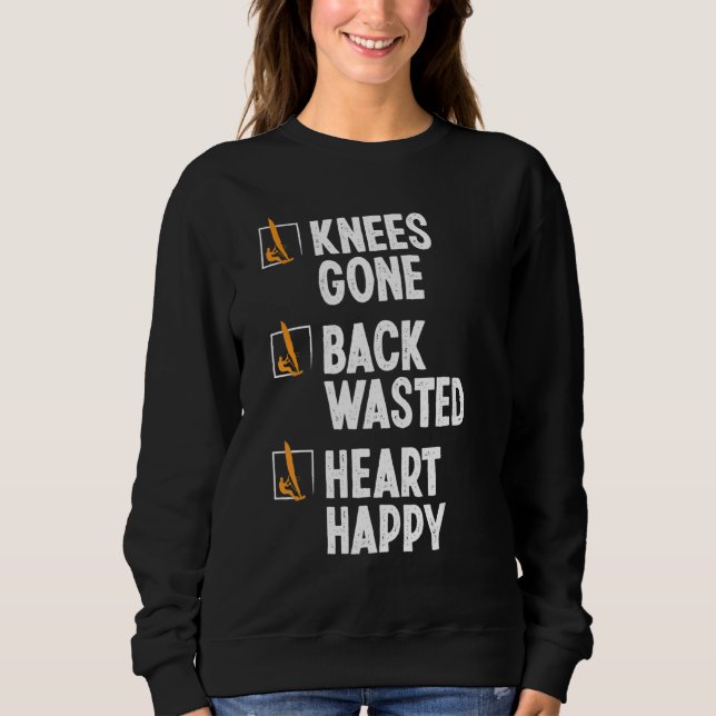 Windsurfing Knee Injury Back Surgery Funny Windsur T Shirt (Framsida)