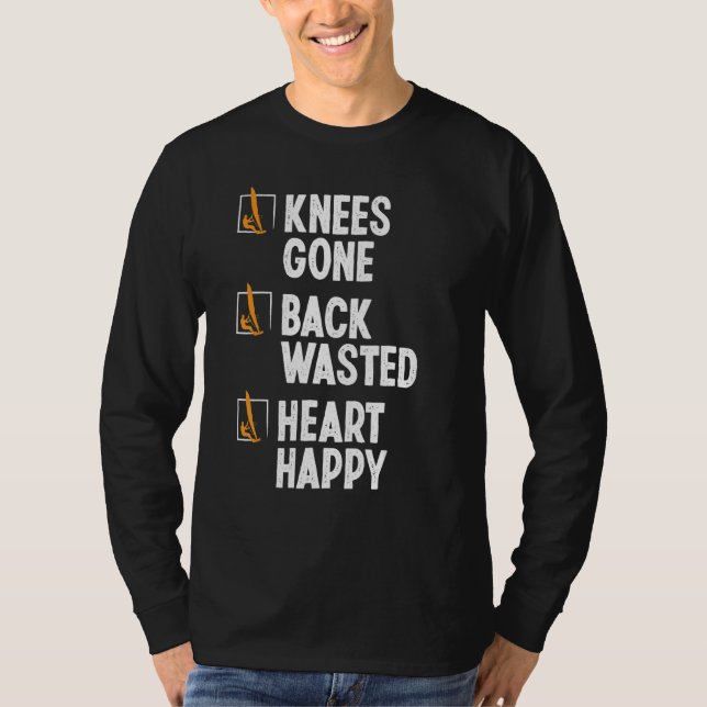 Windsurfing Knee Injury Back Surgery Funny Windsur T Shirt (Framsida)