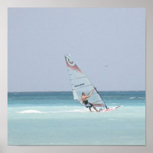 Windsurfing Print Poster