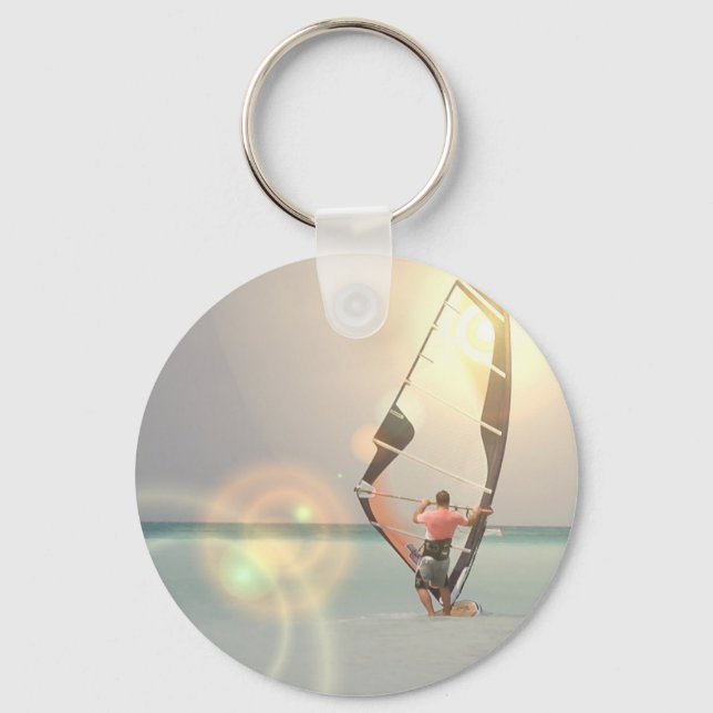 Windsurfing Sport Keychain Nyckelring (Framsida)