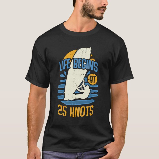 Windsurfing Sport Windsurfer Gift T Shirt (Framsida)