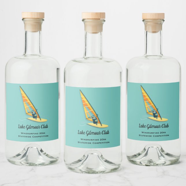 Windsurfing Spritflaskor Etikett (Flaskor)