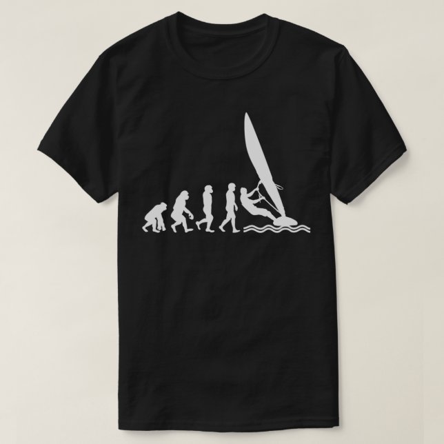 Windsurfing Windsurfer Evolution Vatten sport Sail T Shirt (Design framsida)
