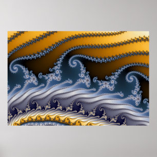 Windswept Fractal Art Poster