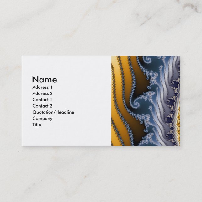 Windswept Fractal Art Visitkort (Framsida)