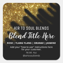 Windswept Guld Essential Oil Blend Labels