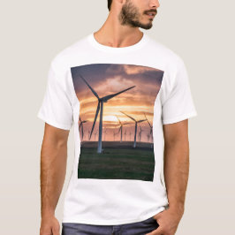 Windswept liggande: Beauty of Grönt Energy T Shirt