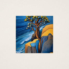 Windswept Serenity Fyrkantigt Visitkort