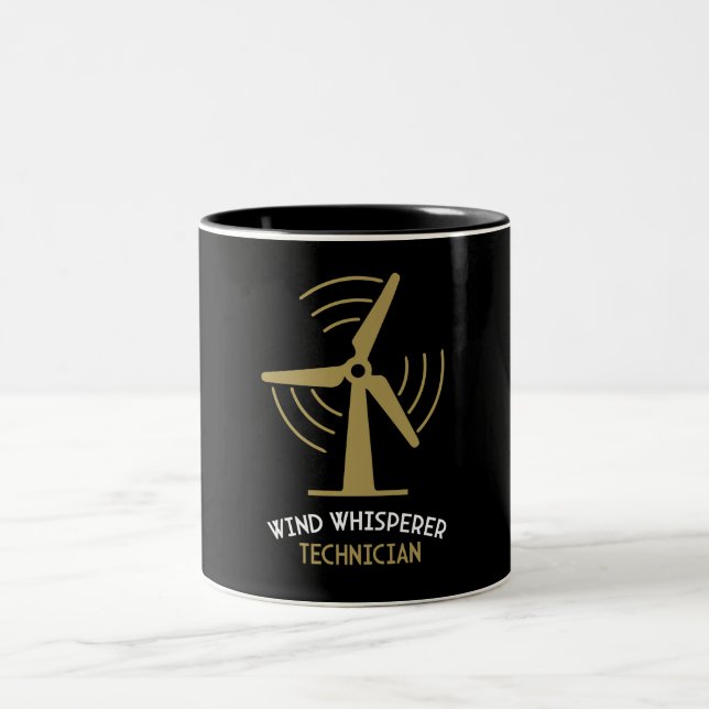 Windturbinservicetekniker Två-Tonad Mugg (Center)