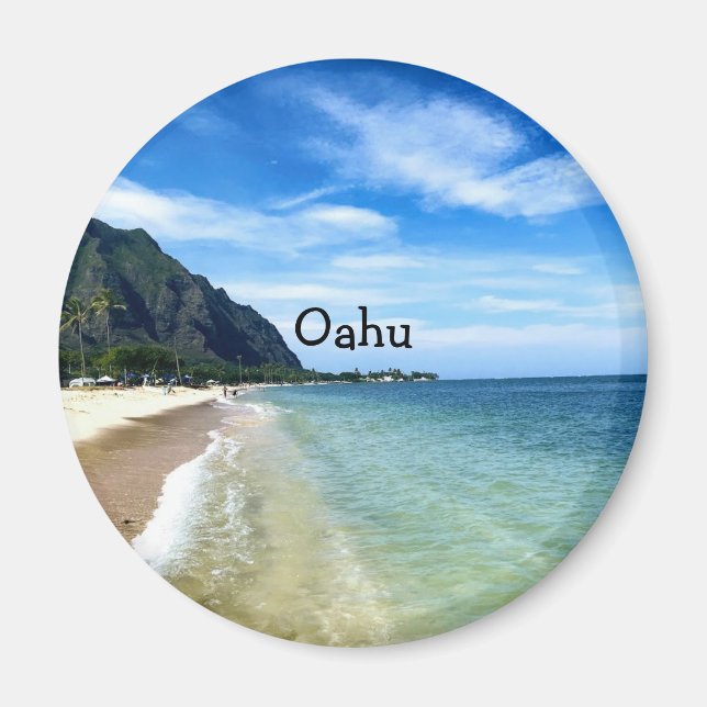 Windward Oahu Beach Magnet (Framsidan)