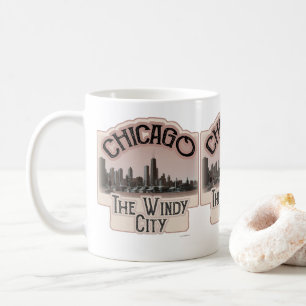 Windy City i Chicago Slogan Kaffemugg