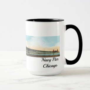 Windy City på Navy Pier Chicago 1920 Mugg