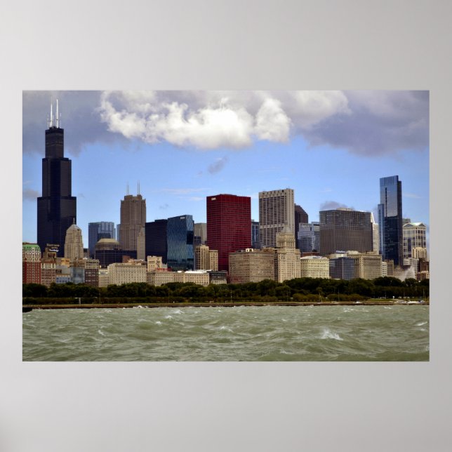 Windy City Skyline Poster (Framsidan)