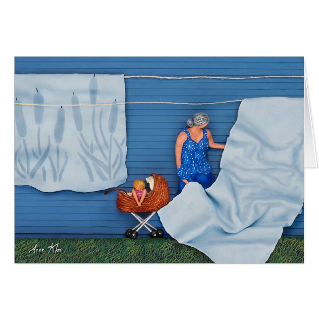 Windy Day Hälsningskort (Framsidan Horizontal)