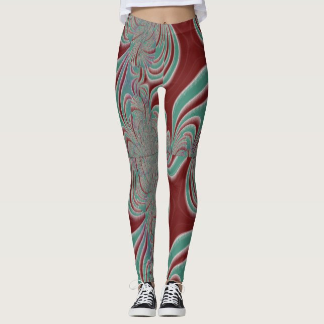 Windy Fractaler Leggings (Framsida)