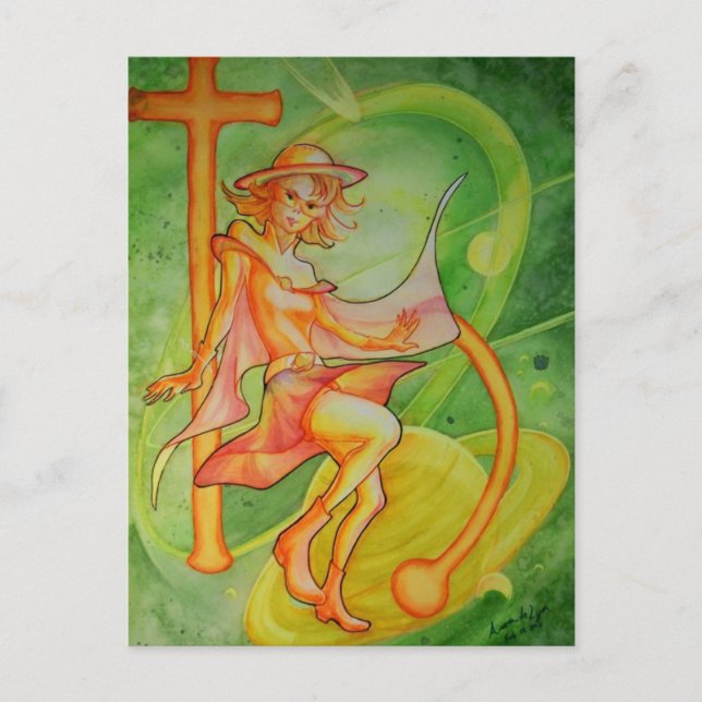 Windy Saturn Vykort (Framsida)