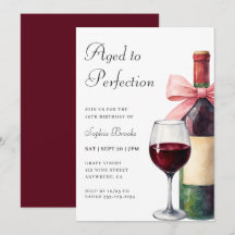 Wine Aged To Perfection 50th Birthday Party