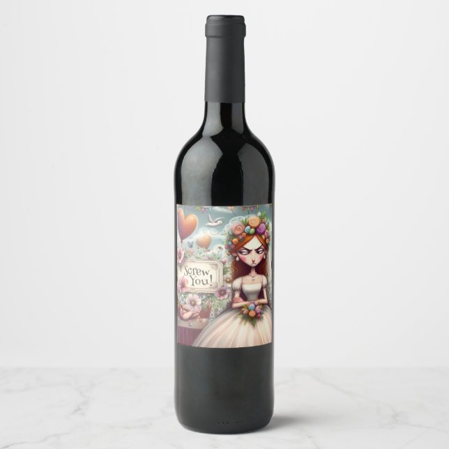 Wine bottle sticker vinflaska etikett (Framsida)
