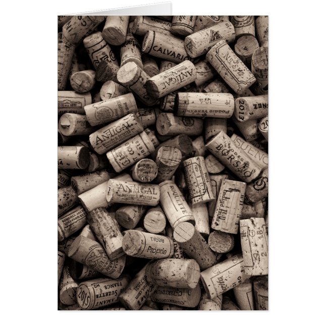 Wine Cork Humor Greeting Card Hälsningskort (Framsidan)