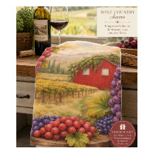 Wine Country Skördar Druvor Kökshandduk – Vinårdsg