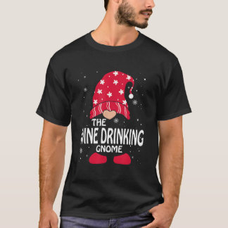 Wine Drinking Gnome Family Py T Shirt