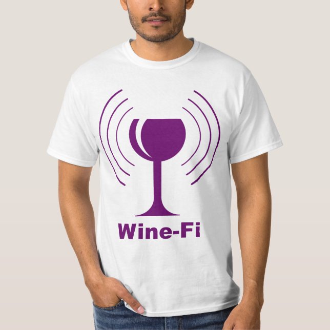 Wine-Fi Humor Tröja (Framsida)