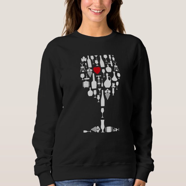 Wine Glass Heart Wine     1 T Shirt (Framsida)