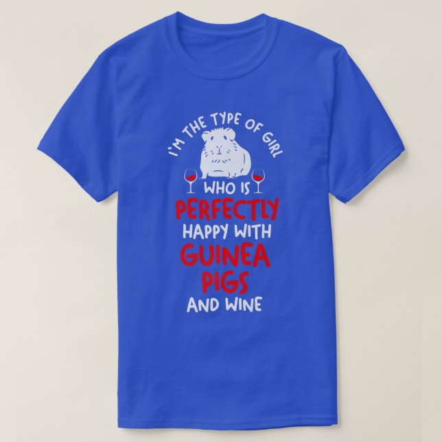 Wine Guinea pig Premium  T Shirt (Design framsida)