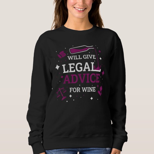 Wine Lawyer  Lawyer T Shirt (Framsida)