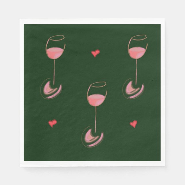 Wine lover napkins pappersservett (Framsidan)