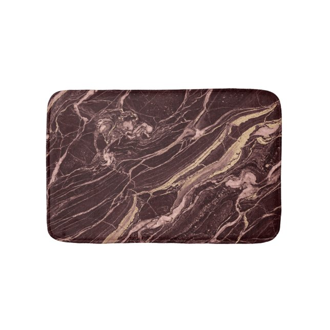 Wine Marble Pattern Refined Contemporary Design Badrumsmatta (Framsidan)
