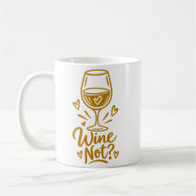 Wine Not Cute Vinälskare Present D Herrens Basic T