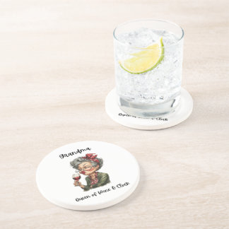 Wine O'Clock Drottning Mormor Coaster Underlägg