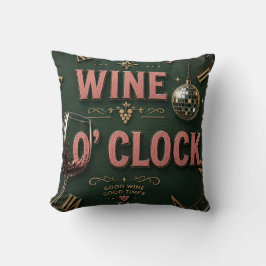 Wine O'Clock  Elegant Home Bar  Kudde