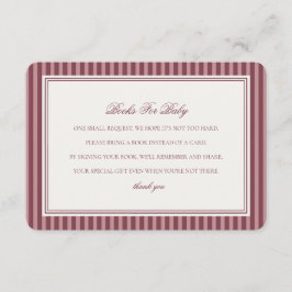 Wine Vineyard Club Old Money Books For Baby Shower Tilläggskort