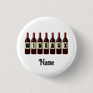Wineaux Red Vin Flaskor har anpassat sig Knapp