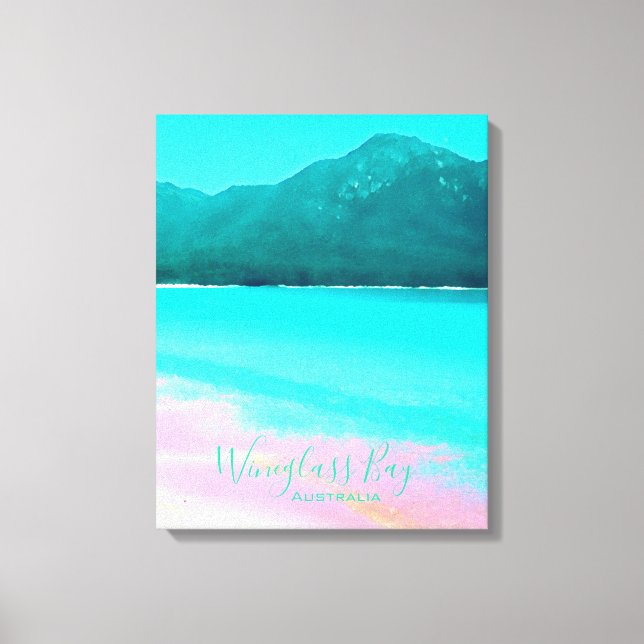 Wineglass Bay Tasmania Australien Canvastryck (Framsida)