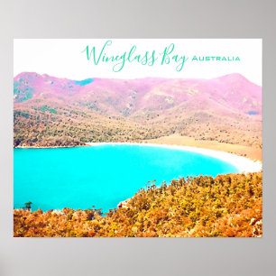 Wineglass Bay Tasmania Australien Poster