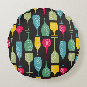 Wineglass Rund Kudde