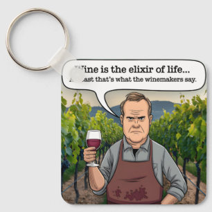 Winemaker Vineyard, Vin är livets Elixir Nyckelring