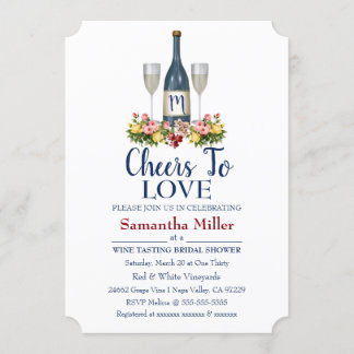 Winery eller Vin Inbjudningskort för möhippan