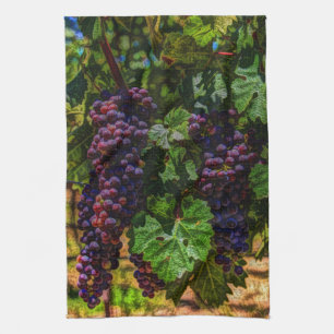 Winery Grapevine sony tuscany vineyard druvor Kökshandduk