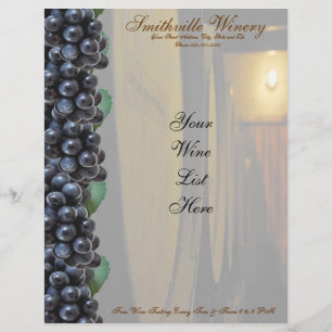 Winery Letterhead Brevhuvud