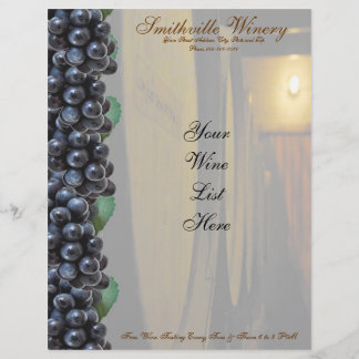 Winery Letterhead Brevhuvud