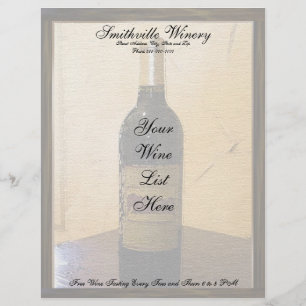 Winery Letterhead Brevhuvud