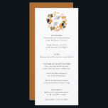 Winery Monogram Fall Wandeand Vineyard Bröllop Meny<br><div class="desc">Fira vinodlingen bröllop med det här charmerande fallinspirerade menykortet, som har en rustisk monogramutandningsdesign med höstlöv. Perfekt för vineriet bröllop och säsong firande lägger den här menyn till en mysigt beröring för eleganten i bord. Helt anpassade med din bröllop-meny, på baksidan: namn och bröllop är det en vacker detalj för...</div>