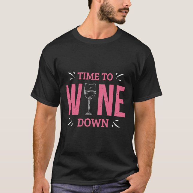 Winery Outfit Vin Drinker T Shirt (Framsida)