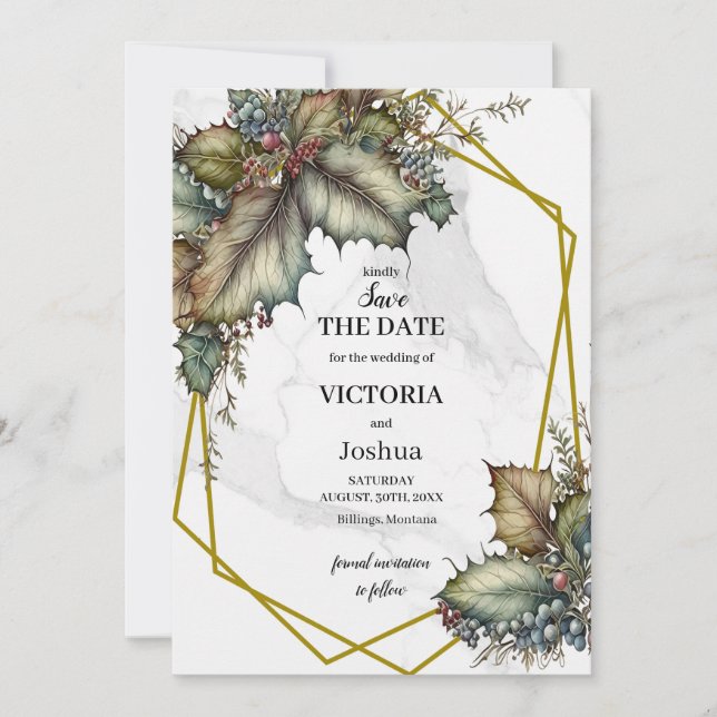 Winery Save the Date Invitation Inbjudningar (Framsida)