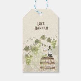 Winery Theme Gift-Märkre - Vineyard-Inspired Favor Presentetikett
