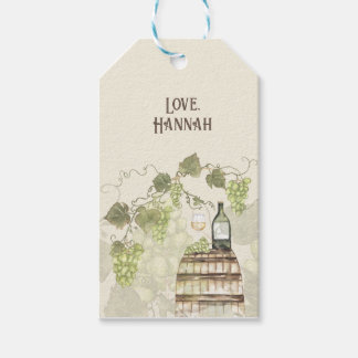 Winery Theme Gift-Märkre - Vineyard-Inspired Favor Presentetikett